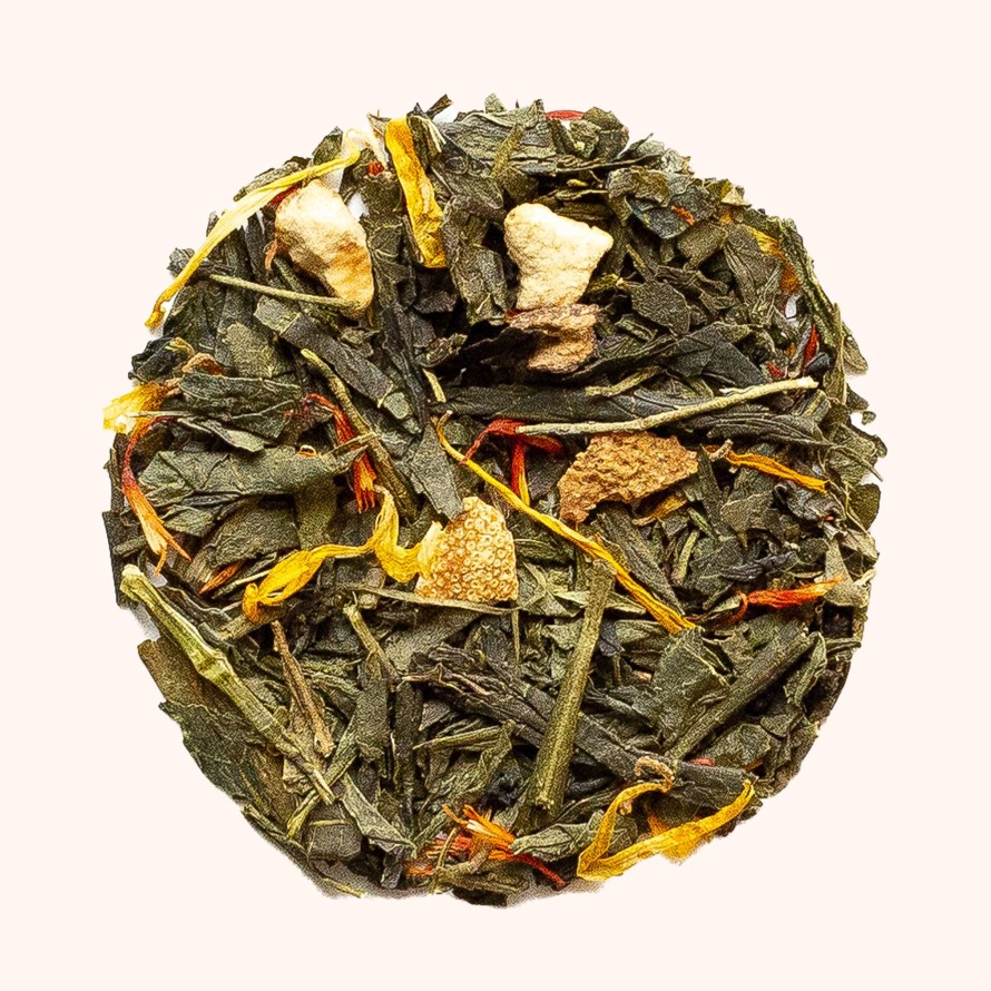 Tea Shop Yum Cha Tea Company Loose Leaf | Tangerine Green