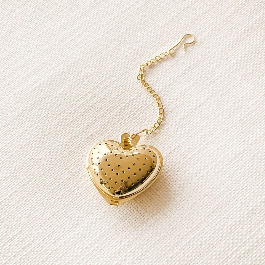 Teaware Sips by | Gold Heart Tea Infuser