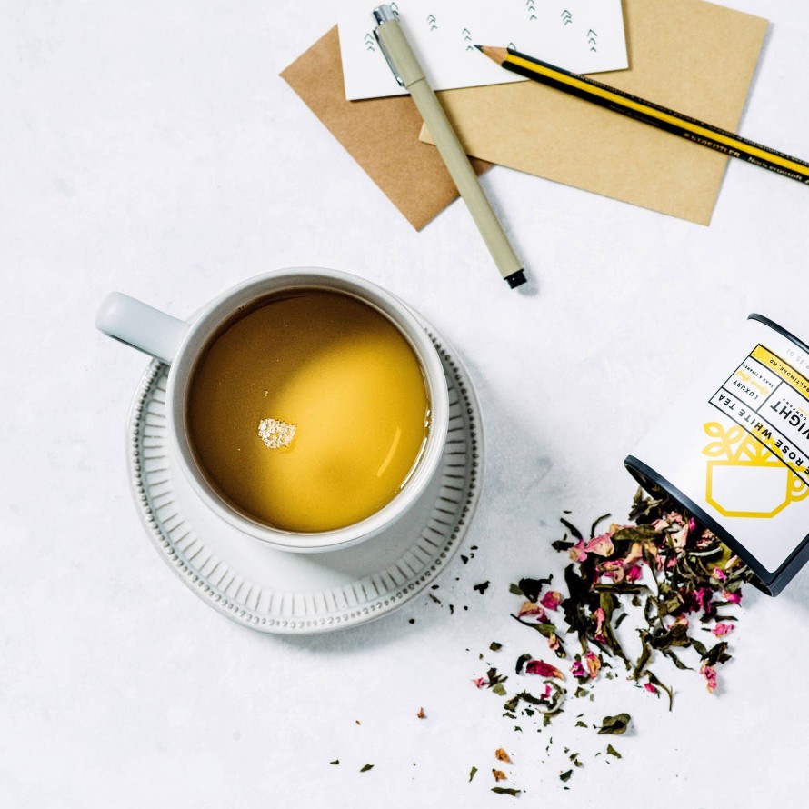 Tea Shop Wight Tea Co Loose Leaf | Sage Rose White Tea