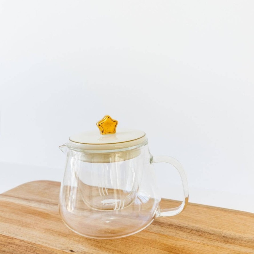 Teaware Sips by | Glass Teapot (Moon, Heart, Star)