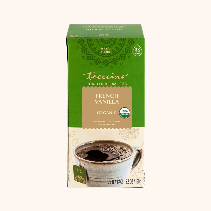 Tea Shop Teeccino Sachet + Bagged | French Vanilla Roasted Herbal Tea