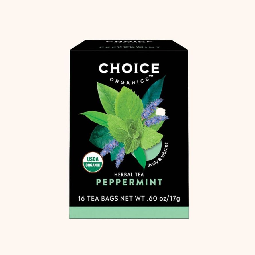 Tea Shop Choice Organics Sachet + Bagged | Organic Peppermint Tea