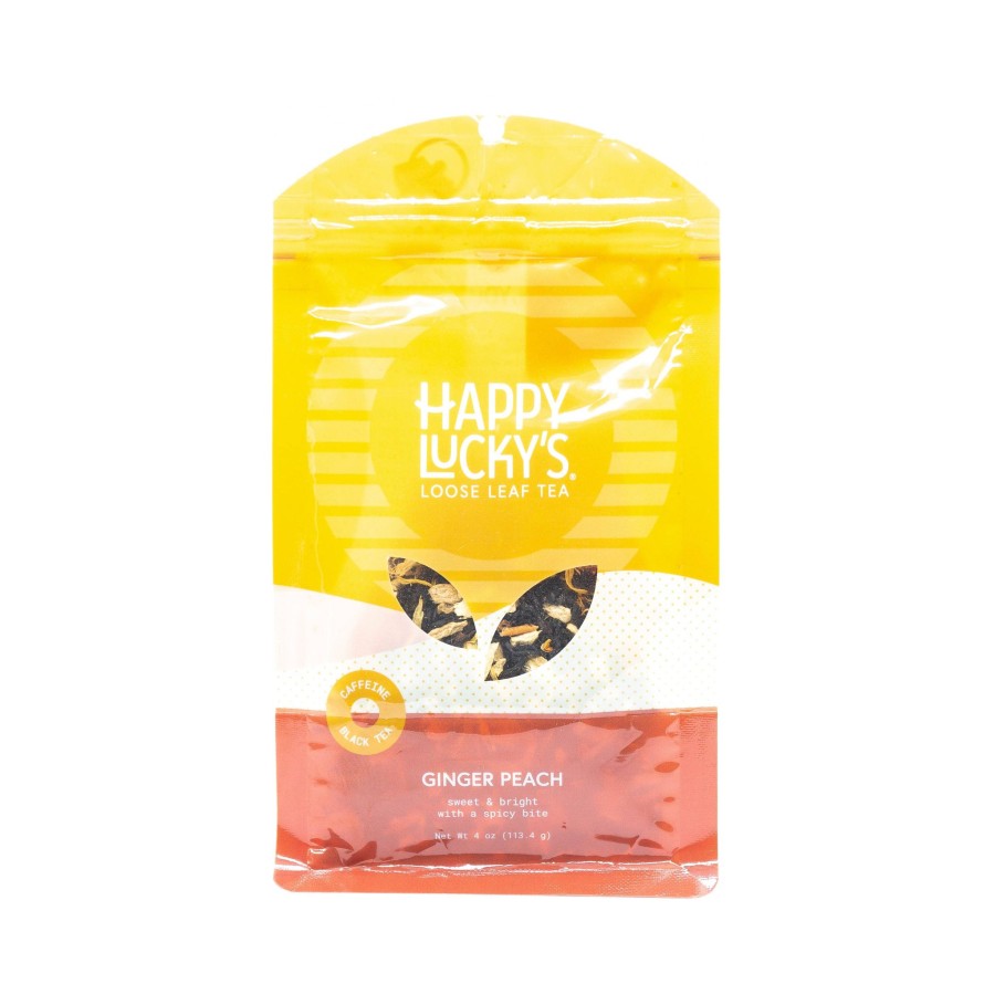 Tea Shop Happy Lucky's Loose Leaf | Ginger Peach