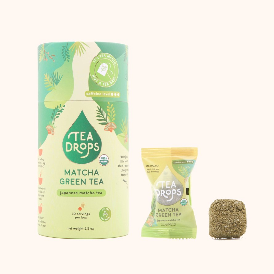 Tea Shop Tea Drops Green | Matcha Green Tea Drops