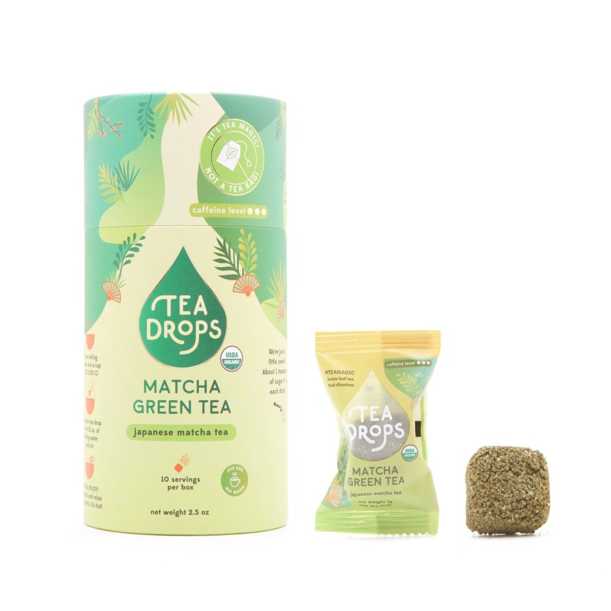 Tea Shop Tea Drops Green | Matcha Green Tea Drops