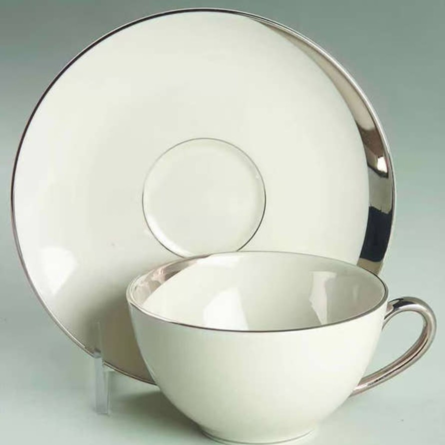 Teaware Pickard | Vintage Crescent Silver Moon Teacup & Saucer