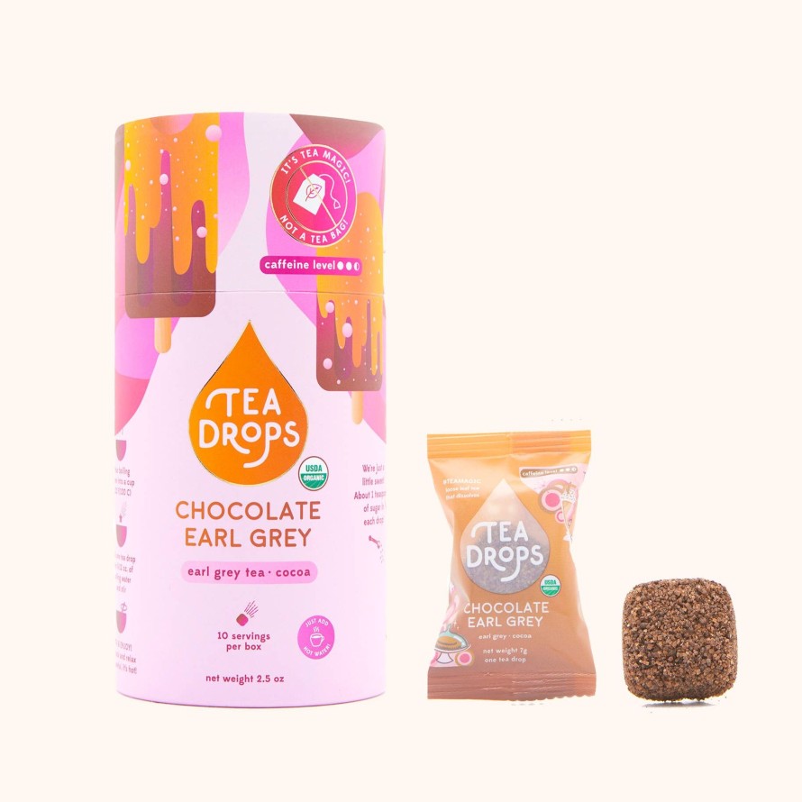 Tea Shop Tea Drops Black | Chocolate Earl Grey Tea Drops