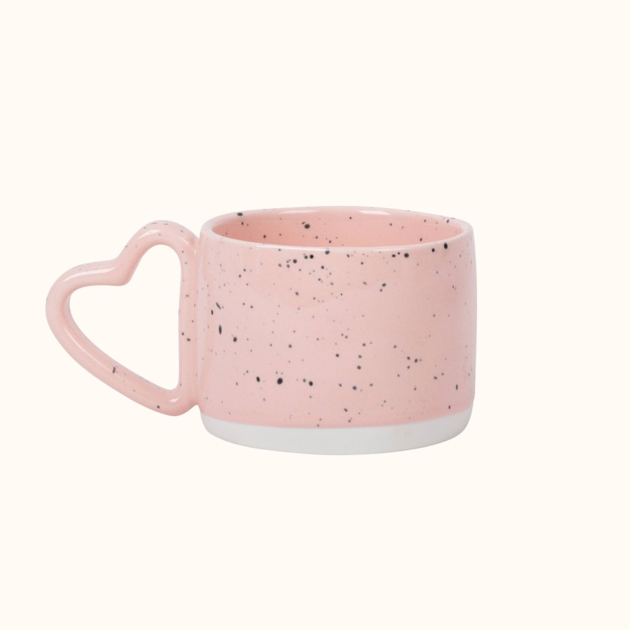 Teaware Sips by | Heart-Handle Speckled Mug