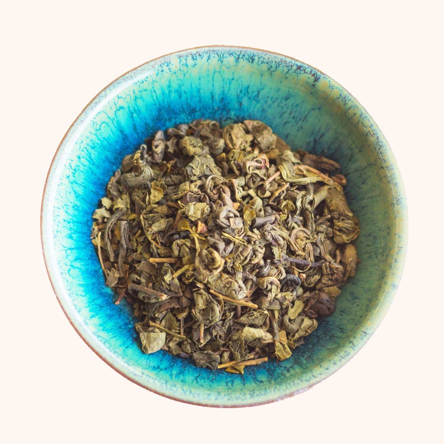 Tea Shop Bare Leaves Loose Leaf | Organic Gunpowder Green