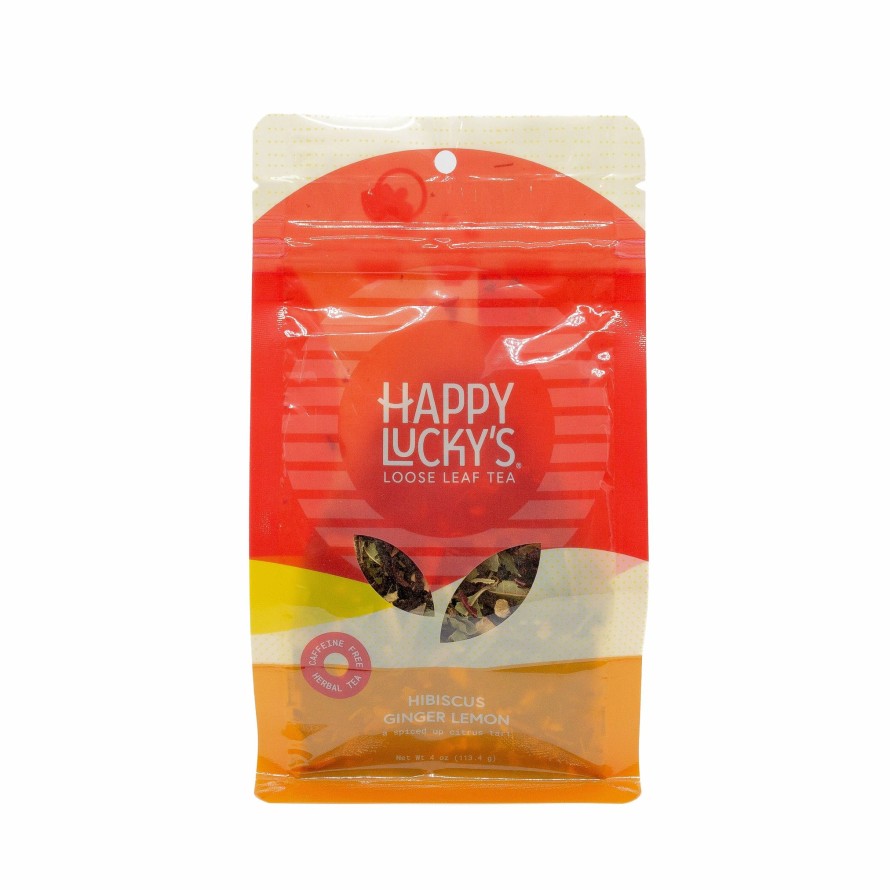 Tea Shop Happy Lucky's Loose Leaf | Hibiscus Ginger Lemon