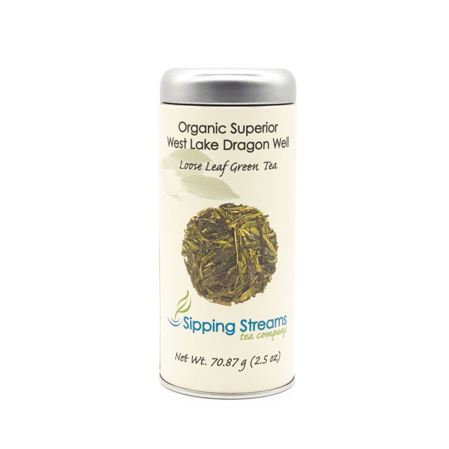 Tea Shop Sipping Streams Tea Company Loose Leaf | Dragon Well Green Tea