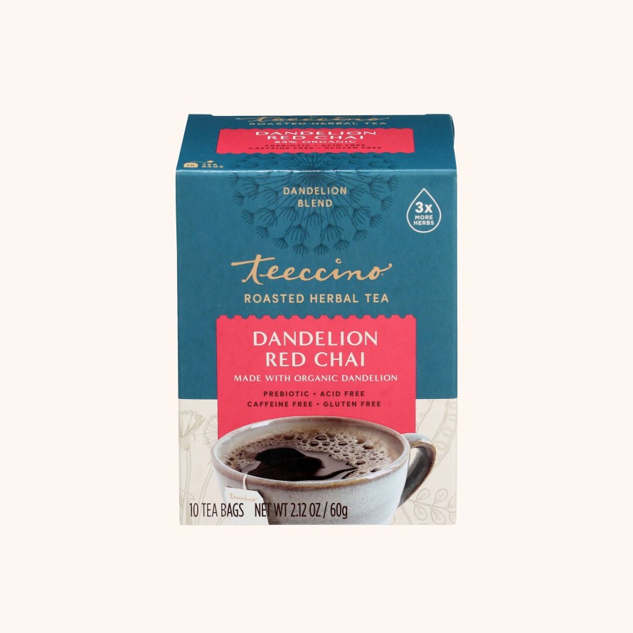 Tea Shop Teeccino Rooibos | Dandelion Red Chai Roasted Herbal Tea