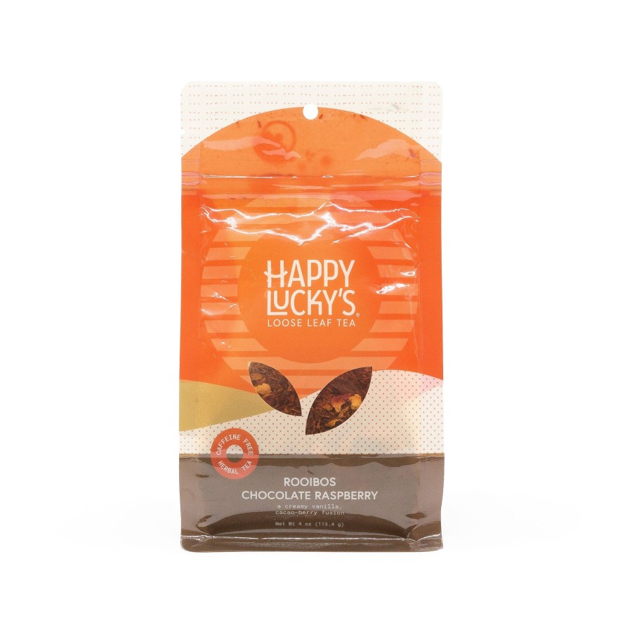 Tea Shop Happy Lucky's Loose Leaf | Rooibos Chocolate Raspberry