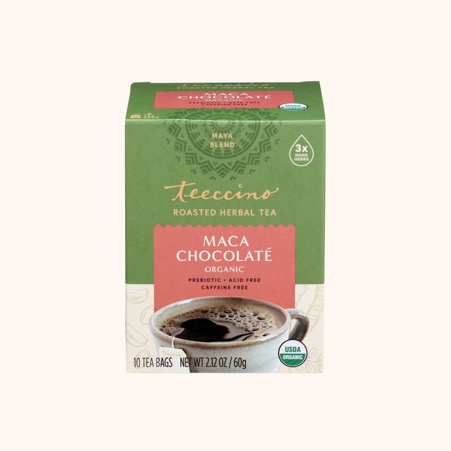 Tea Shop Teeccino Sachet + Bagged | Maca Chocolate Chicory Roasted Herbal Tea