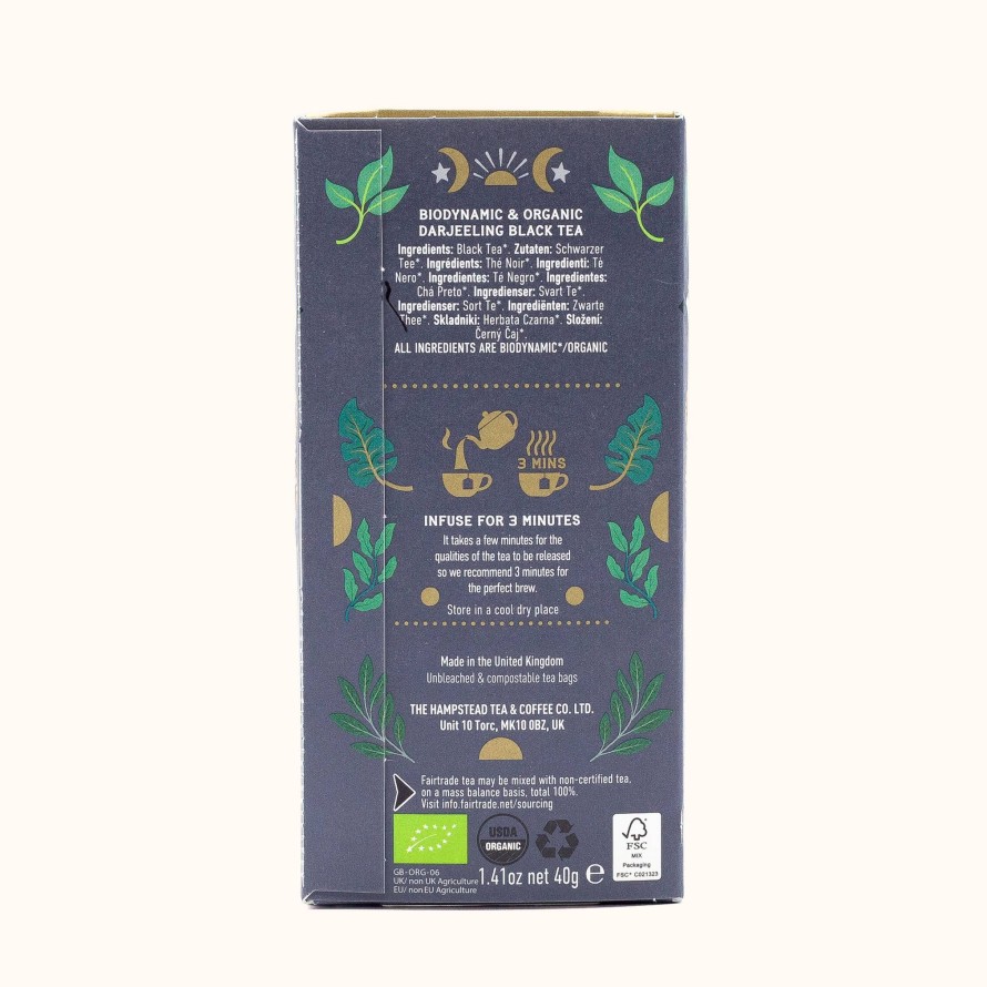 Tea Shop Hampstead Organic Teas Sachet + Bagged | Organic Darjeeling