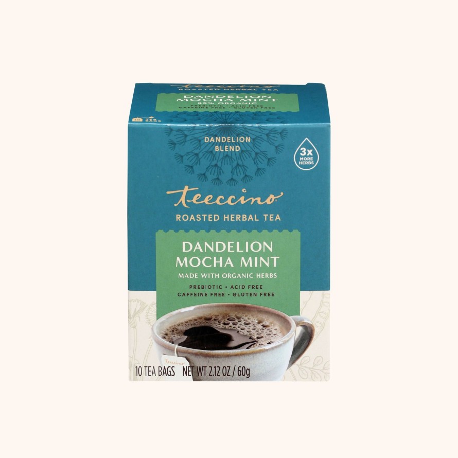 Tea Shop Teeccino Herbal | Dandelion Mocha Mint Herbal Tea