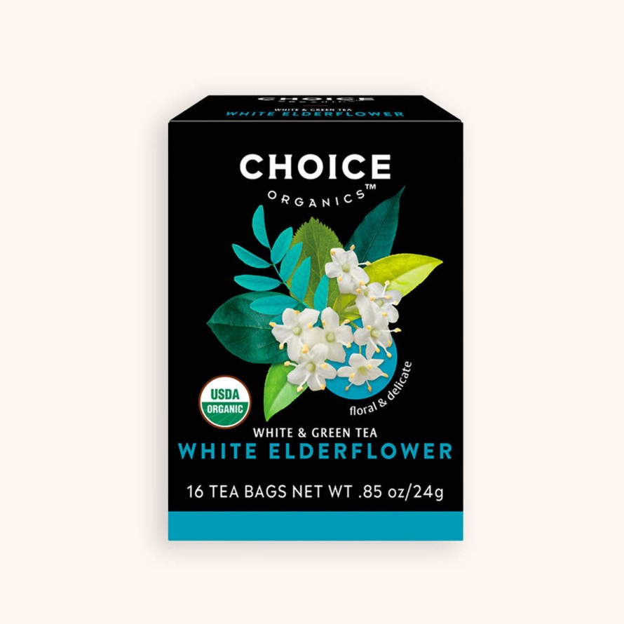 Tea Shop Choice Organics Sachet + Bagged | White Elderflower